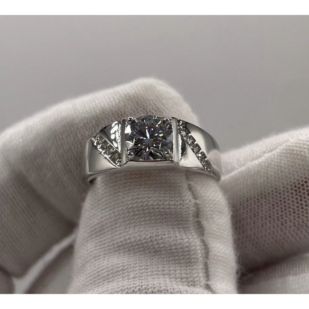 💎 Men’s Moissanite Ring – 1.0ct Size 8 💍